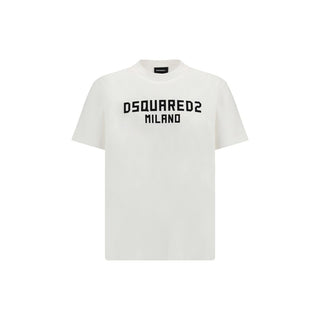 Weißes Baumwoll-T-Shirt