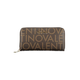 Brown Polyurethane Women's Wallet