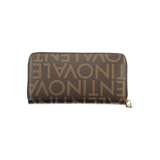 Brown Polyurethane Women's Wallet