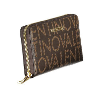 Brown Polyurethane Women's Wallet