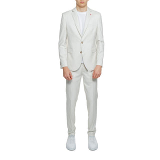 Beiger Polyester-Zweiteiler