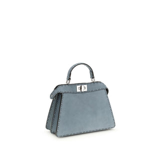 Handtasche aus blauem Kalbsleder Bos Taurus