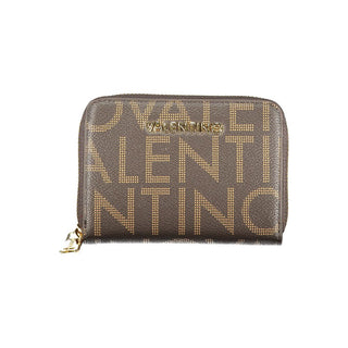 Brown Polyurethane Women's Wallet