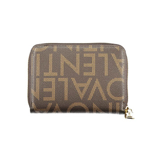 Brown Polyurethane Women's Wallet