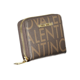 Brown Polyurethane Women's Wallet
