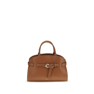 Braune Kalbslederhandtasche (Bos Taurus)