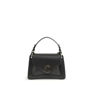 Bolso de hombro Bos Taurus de piel de becerro negra