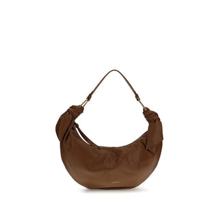 Bolso de hombro de cuero de becerro marrón Bos Taurus  
