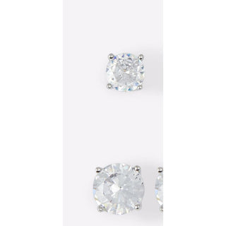 Silver Elastane Earrings
