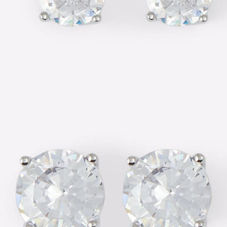 Silver Elastane Earrings