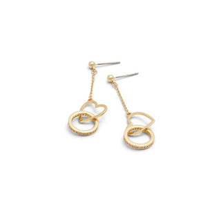 Pendientes de elastano dorados