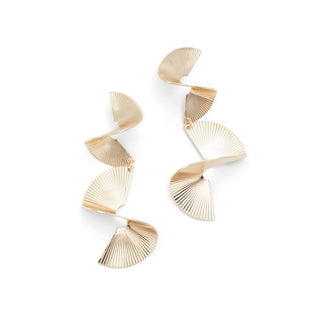 Pendientes de elastano dorados