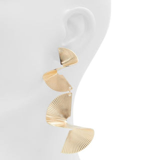 Pendientes de elastano dorados