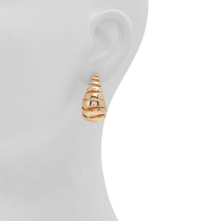 Gold Elastane Earrings