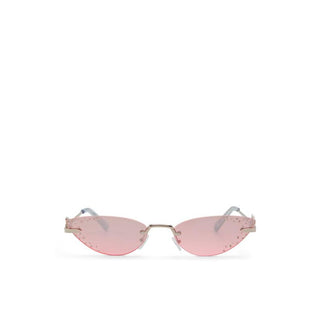 Sonnenbrille aus silbernem Polycarbonat