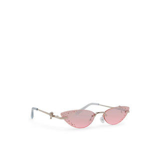 Sonnenbrille aus silbernem Polycarbonat