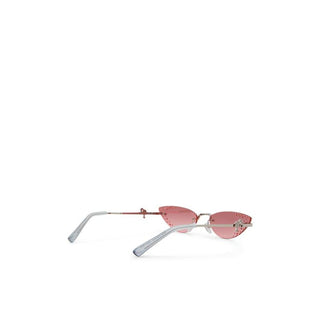 Sonnenbrille aus silbernem Polycarbonat