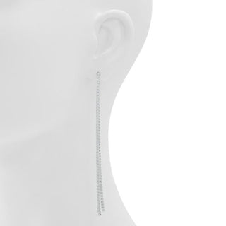 Silver Elastane Earrings