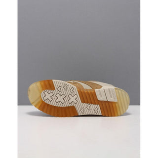 Beige Nylon Low Top Sneakers