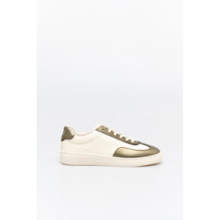 Bronze Leather Low Top Sneakers