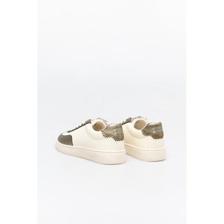 Bronze Leder Low-Top-Sneakers