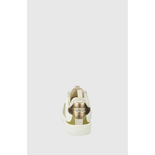 Zapatillas bajas beige de cuero