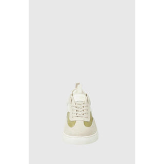Zapatillas bajas beige de cuero