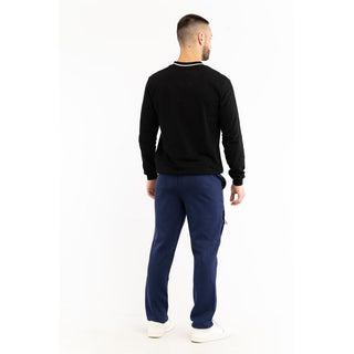 Blue Cotton Joggers (Workout Pants)