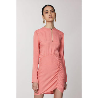 Vestido casual cobre rosado