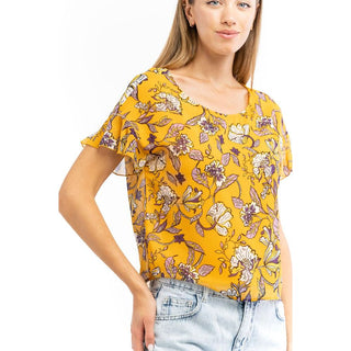 Mehrfarbige Polyesterbluse