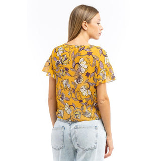 Mehrfarbige Polyesterbluse