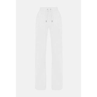 White Polyester Casual Pants