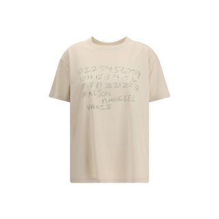 Camiseta de algodón beige