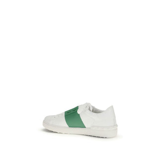Weiße Kalbsleder Bos Taurus Low-Top-Sneaker