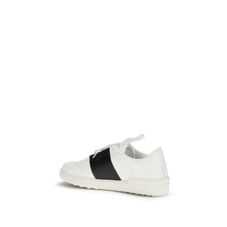 Weiße Kalbsleder Bos Taurus Low-Top-Sneaker