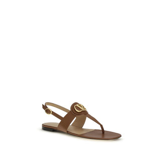 Braune Kalbsleder-Sandalen vom Bos Taurus