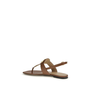 Braune Kalbsleder-Sandalen vom Bos Taurus