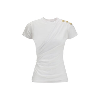 Camiseta de algodón blanca