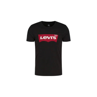 Schwarzes Baumwoll-T-Shirt
