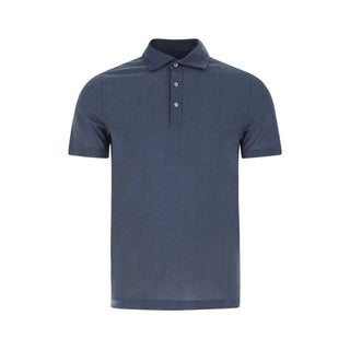 Blaues Baumwoll-T-Shirt