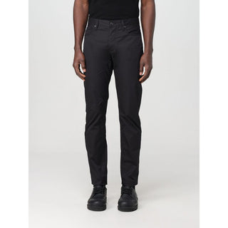 Pantalones casuales de algodón negro