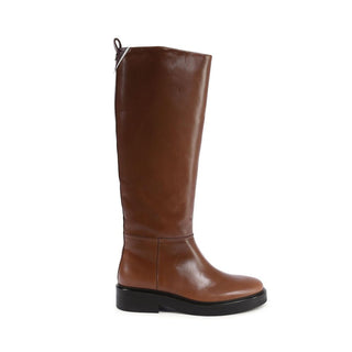 Braune Leder Stiefeletten