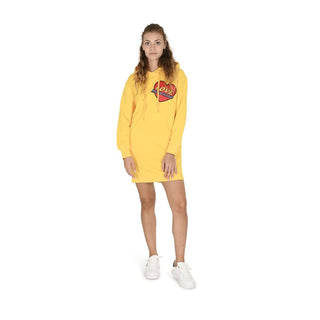 Vestido casual bicolor de algodón