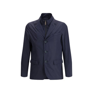 Blue Polyester Jacket