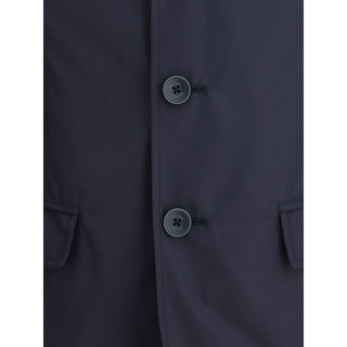 Blue Polyester Jacket