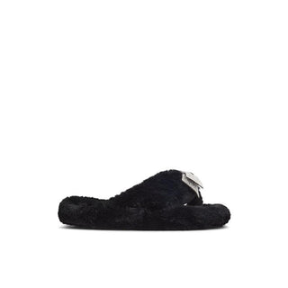 Zapatillas de poliéster negras