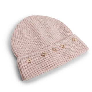Pink Polyester Beanie
