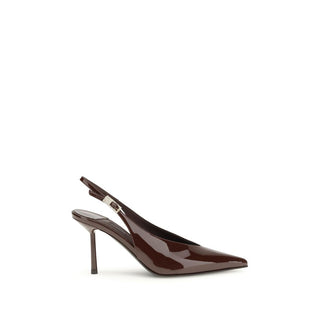 Braune Kalbsleder Pumps mit hohem Absatz (Bos Taurus)
