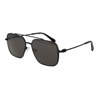 Schwarze Metallsonnenbrille