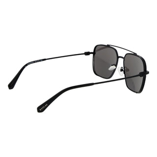 Schwarze Metallsonnenbrille